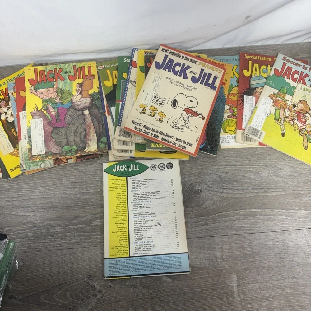 Vintage Jack and Jill Magazine Lot of 22 1975-1978 Curtis Production Flintstones